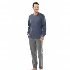 Kişi üçün pijama - indiqo, L - 4115 Kişi üçün pijama - indiqo, L - 4115