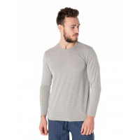 Kişi üçün uzunqol futbolka - boz, 1333