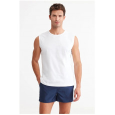 Kişi üçün mayka, ağ, 2XL - Kom Barcelona