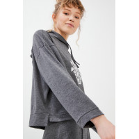 Qadın üçün pijama - boz melanj, L - 45025