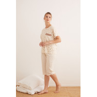 Qadın üçün pijama - vanil, 46 - 25407