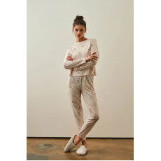 Qadın üçün pijama dəsti, kirəmit, L - 27279