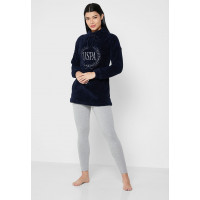 Qadın üçün pijama - tünd göy, L - 16631