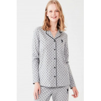 Qadın üçün pijama - tünd göy, M - 16648
