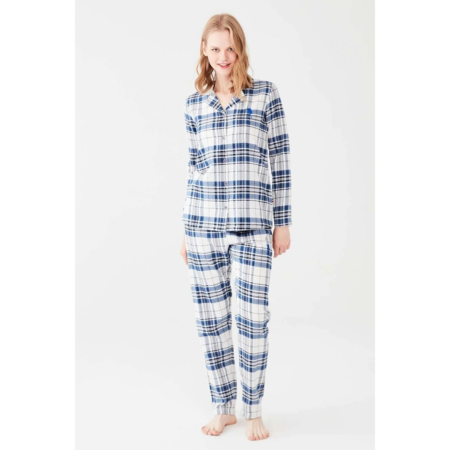 Qadın üçün pijama - tünd göy, L - 16650