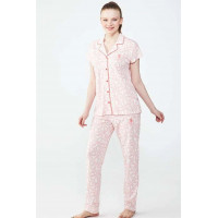 Qadın üçün pijama - qırmızı, L - 16739