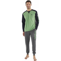 Kişi pijama pijama dəsti - yaşıl, L - 18627
