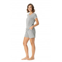 Qadın üçün pijama, boz melanj, S - 16991