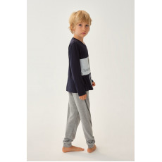 Uşaq üçün pijama - tünd göy, 10-11 - 18023GB
