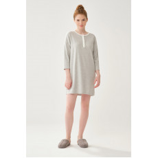 Qadın üçün pijama - boz, 36 - 21023BD