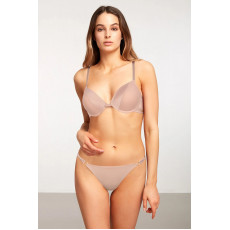 Qadın üçün büstqalter - bej, 75 B - Kom Tina Destekli