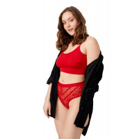 Qadın üçün tuman, qırmızı, 4XL - CH6053