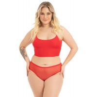 Qadın üçün tuman, qırmızı, 2XL - CH6158