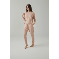 Qadın üçün pijama, açıq çəhrayı, L - W23078