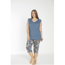 Qadın üçün kapri dəst, indigo, 4XL - C840-495