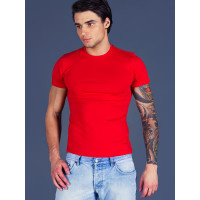 Kişi üçün t-shirt, qırmızı, XXL - B 2002