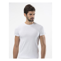 Kişi üçün bağlı yaxa futbolka - ağ, XL - 164