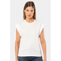Qadın üçün t-shirt, ağ, L - 3401