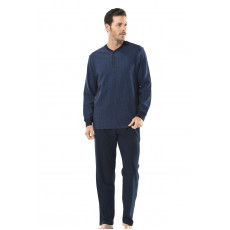 Kişi üçün pijama - tünd göy, XL - 4116